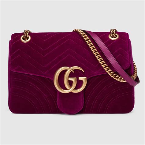 gg marmont velvet shoulder bag fake|gucci marmont chain strap authentic.